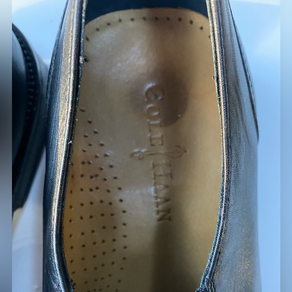 Cole Haan Black Leather Loafers Size 9.5 - Picture 4 of 8